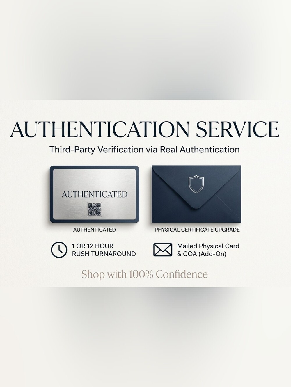 ✨ PREMIUM PHYSICAL COA & AUTHENTICITY CARD Seperate Purchase ADD-ON ✨